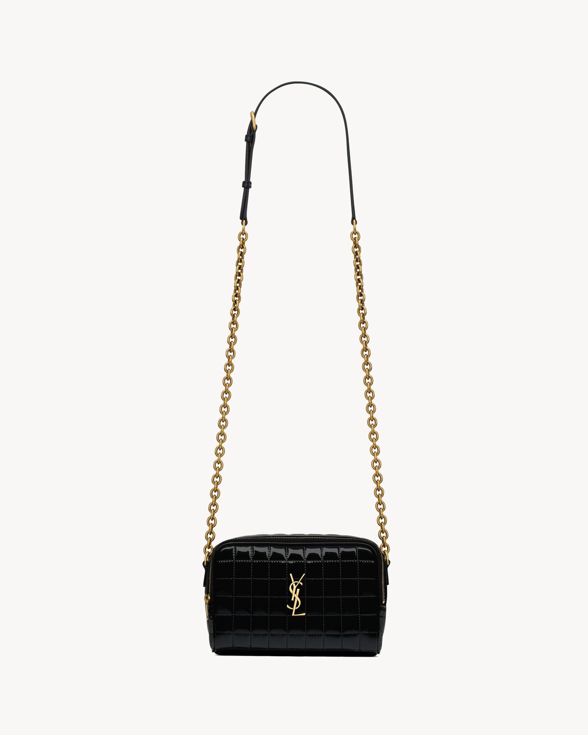 YSL Cassandre Matelassé Carré Camera Bag in Shiny Canvas - Image 1